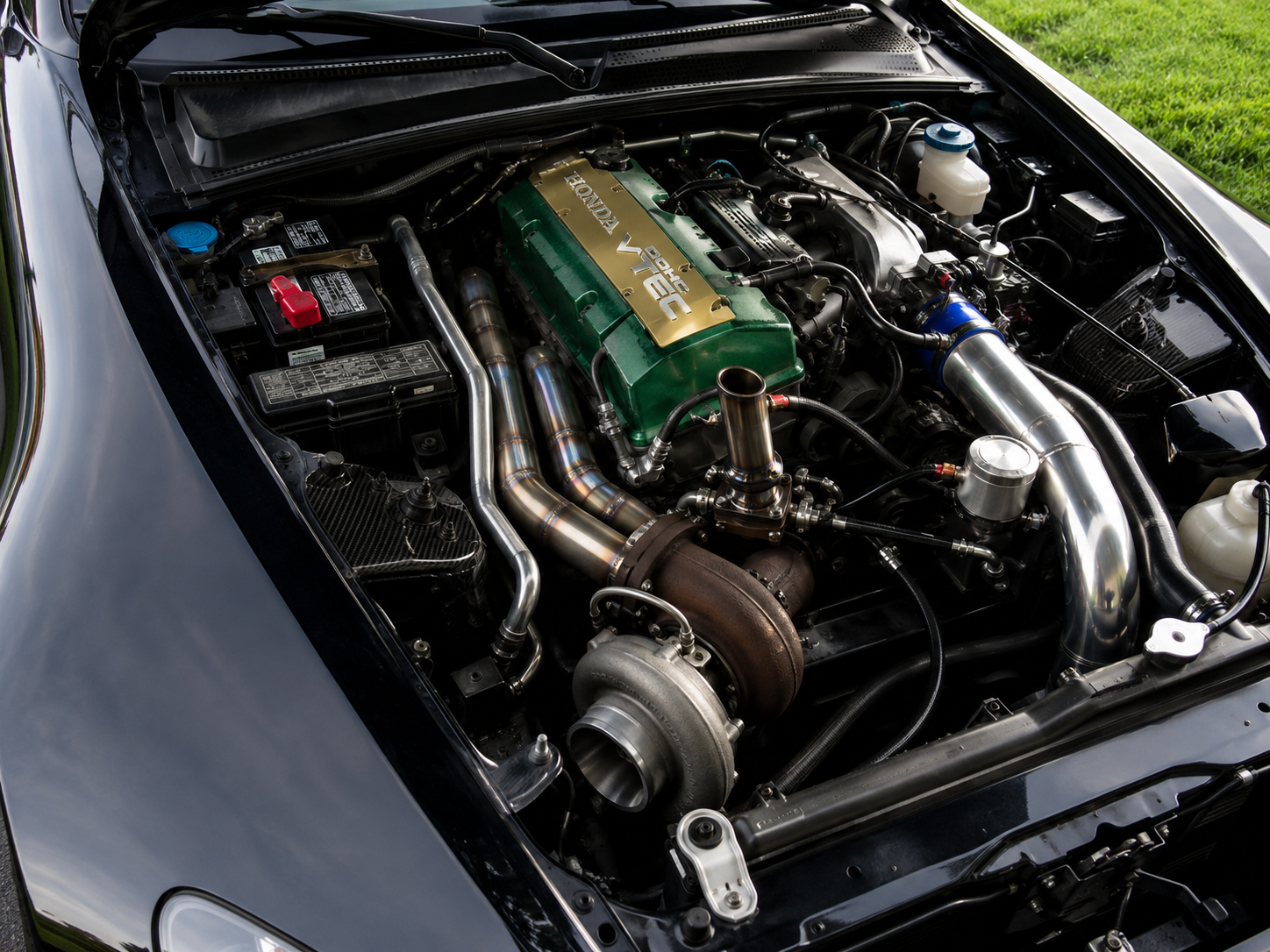 S2000 Turbo manifold T4 Twin Scroll F22C/F20c Straightline Motorsports