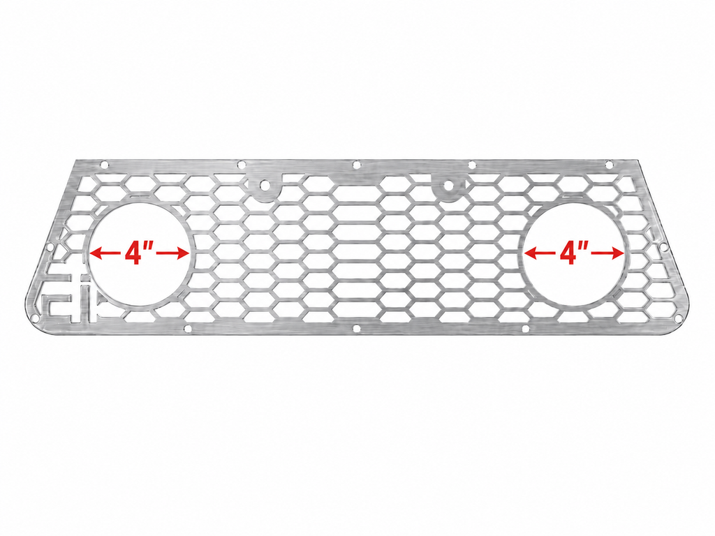 European Innovations Center Exit Exhaust Grille for 2017–2018 Audi R8