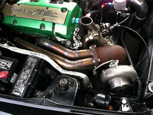 Load image into Gallery viewer, S2000 Turbo manifold T4 Twin Scroll F22C/F20c Straightline Motorsports