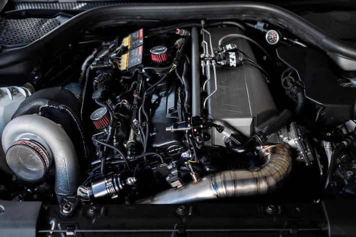 A90 / BMW Gen 2 B58 Race X Charge Air Cooler Manifold - Raw Billet