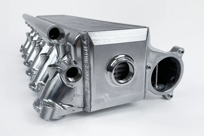 A90 / BMW Gen 2 B58 Race X Charge Air Cooler Manifold - Raw Billet