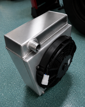 Load image into Gallery viewer, Drag Radiator with Fan And Shroud Combo b18/b20/k20 SFWD 14'/10/3.0' Straightline Motorsports