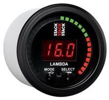 Load image into Gallery viewer, Autometer Stack Instruments 52mm Wideband Air-Fuel Ratio (LAMBDA) Gauge - Black