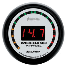 Load image into Gallery viewer, Autometer Phantom 52mm Digital 10:1-17:1 Street Wideband Air/Fuel Ratio Gauge