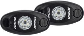 Rigid Industries A-Series Light - Black - Low Strength - Amber - Set of 2