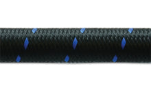 Load image into Gallery viewer, Vibrant -8 AN Two-Tone Black/Blue Nylon Braided Flex Hose (5 foot roll)