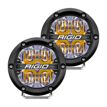 Load image into Gallery viewer, Rigid Industries 360-Series 4in LED Off-Road Drive Beam - Amber Backlight (Pair)