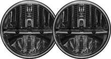 Load image into Gallery viewer, Rigid Industries 7in Round Headlights w/ Heated Lens &amp; PWM Adaptors - Set of 2