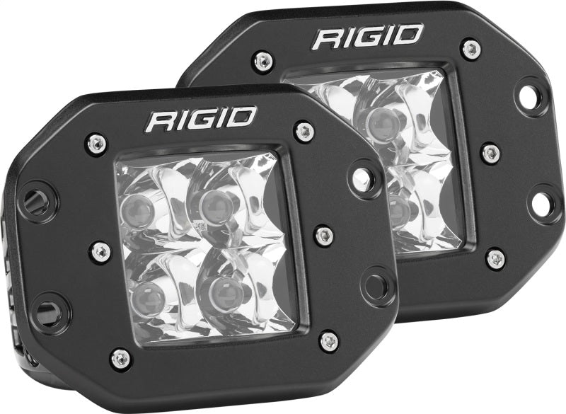 Rigid Industries Dually - Flush Mount - Spot - Set of 2