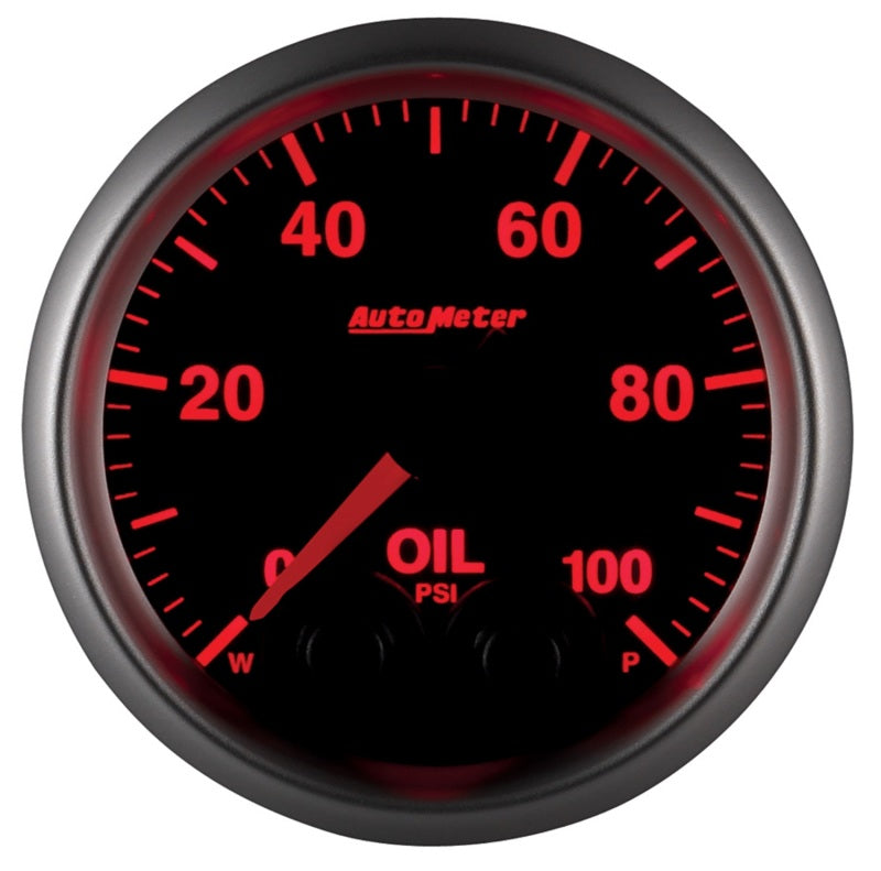 Autometer Elite 52mm Oil Pressure Peak and Warn Gauge w/ Electonic Control