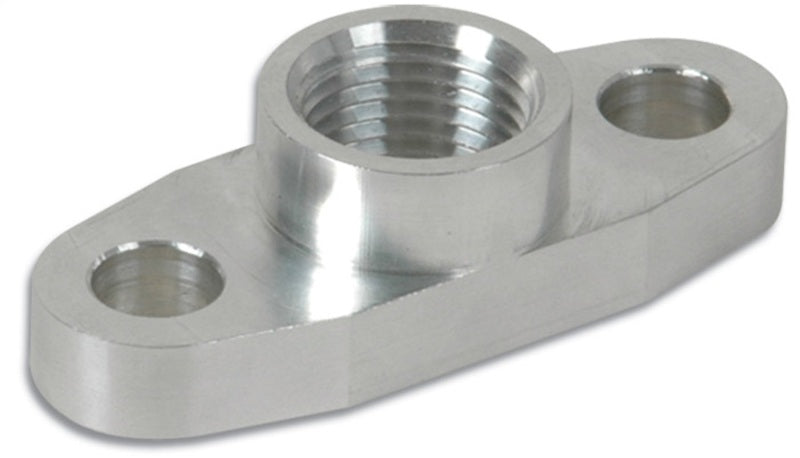 Vibrant Billet Aluminum Oil Drain Flange (T3 T3/T4 and T04) - tapped 1/2in NPT