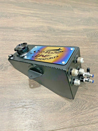 Civic/Integra Oil Catch can/ Overflow Battery location Black Edition Ti filter