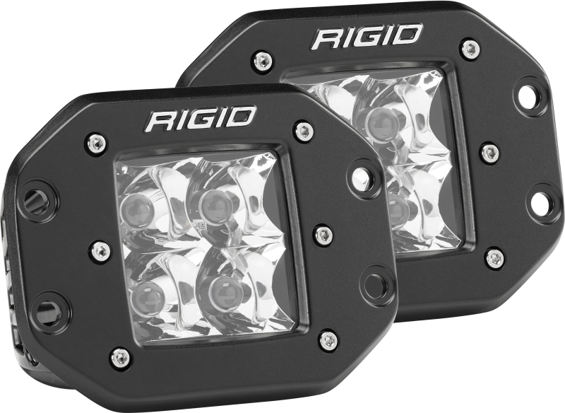 Rigid Industries Dually - Flush Mount - Spot - Set of 2