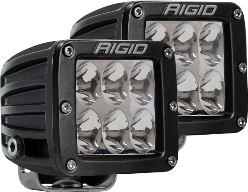 Rigid Industries D Series - Driving SM Amber (Pair) - 6 LEDs