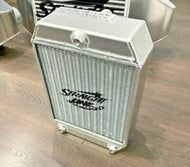 Drag Radiator with Fan and shroud combo 14'/10/3.75' Straightline Motorsports